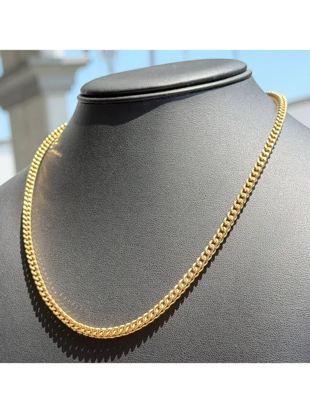 Jewelry 10k Yellow Gold Franco link 24.25” Chain Necklace